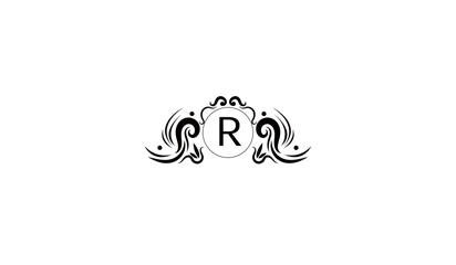 Luxury Royal Wings Logo R