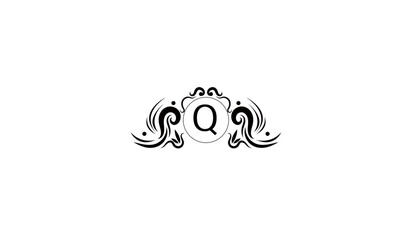 Luxury Royal Wings Logo Q