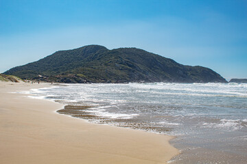 beach and sea Santinho beach in the city of Florianópolis Santa Catarina Braz