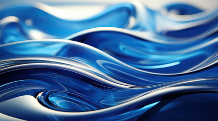 A close-up shot of a mesmerizing blue wave in motion