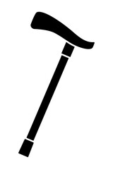 杖のシルエット