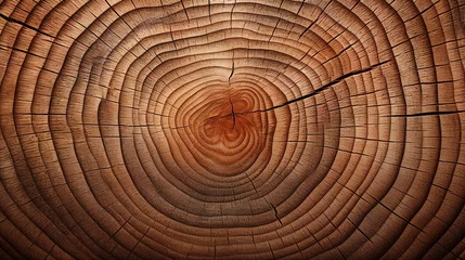 Fotobehang Growth rings background, Tree tribe © s06-AI