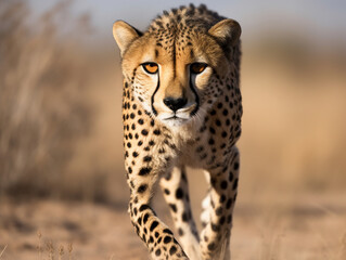 Naklejka na ściany i meble cheetah in the savannah