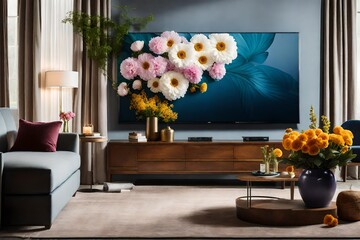 flowers in the room