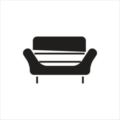 sofa vector icon line template