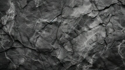 Black white rock texture. Dark grey stone granite background created with Generative AI