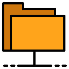 Fototapeta premium folder color