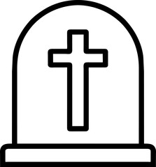 Obraz premium Icon line halloween element on transparent background.