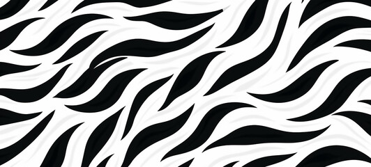 Obraz premium stripes pattern. black and white detailed and realistic texture. Monochrome seamless background. Raster copy