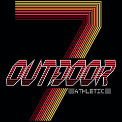 Illustration College Techno with numbers and text urban varsity style basketball and gradient color.
