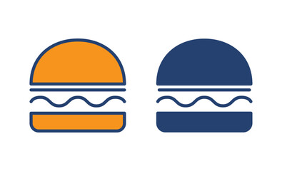 Burger icon vector. burger sign and symbol. hamburger