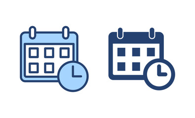Calendar icon vector. Calender sign and symbol. Schedule icon symbol