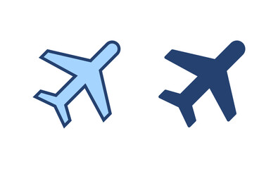 Plane icon vector. Airplane sign and symbol. Flight transport symbol. Travel sign. aeroplane