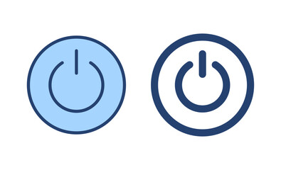 Power icon vector. Power Switch sign and symbol. Electric power