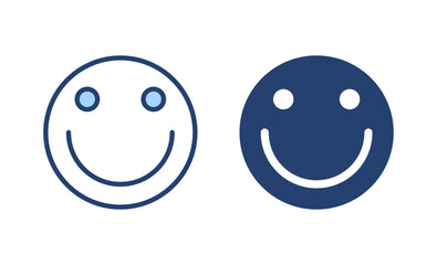 Smile icon vector. smile emoticon icon. feedback sign and symbol