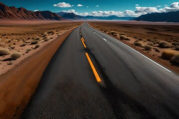 the road in the desert