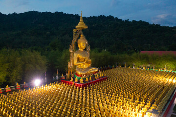 Phuttha Utthayan Makha Bucha Anusorn, Buddhism Memorial Park, Nakhon Nayok, Thailand pagoda is a...