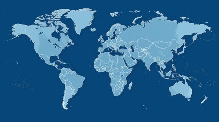 Fototapeta premium World map (AI Generated) 