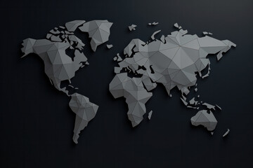 Fototapeta na wymiar World map (AI Generated) 