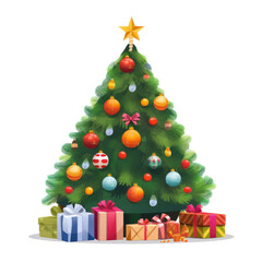 Obraz na płótnie Canvas Christmas tree (AI Generated) 