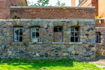 Marylake Augustinian Monastery grounds - Brick barn - King city, Ontario, Canada.