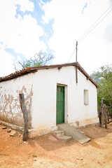abandoned house in the rural, the house, old house in the countryside,  rural property, rural exodus