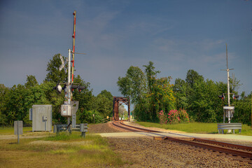 Union Pacific Black River Bridge.  Through truss bridge over Black River on the Poplar Bluff-Dexter...