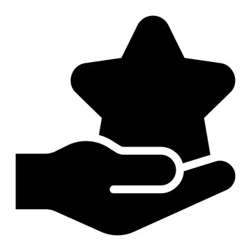 rate glyph icon