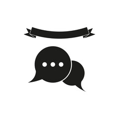 Chat icon. Vector illustration. EPS 10.