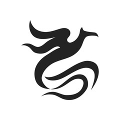 phoenix logo template Isolated. Brand Identity. Icon Abstract Vector graphic