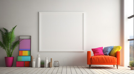 Stylish Elegance Picture Mockup, generative ai