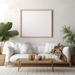 Subtle Beauty Picture Mockup, generative ai