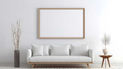 Inviting Decor Picture Mockup, generative ai