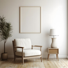 Clean Lines Image Mockup, generative ai