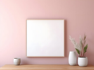 Elegant Interior Picture Mockup, generative ai