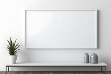 Polished Interior Picture Mockup, generative ai