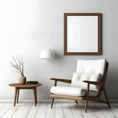 Inviting Interior Picture Mockup, generative ai