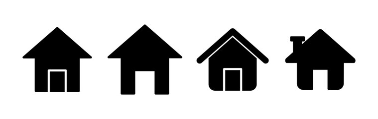 Home icon vector. House vector icon