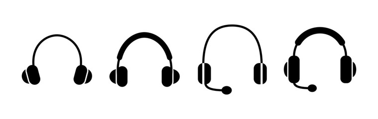 Headphone icon vector. headphones earphones icon. headset