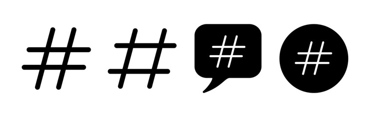 Fototapeta premium Hashtag icon vector. hashtag simbols