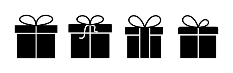 Gift icon vector. gift box icon. birthday gift