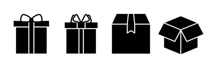 Box icon vector. Box sign. delivery package. parcel box.