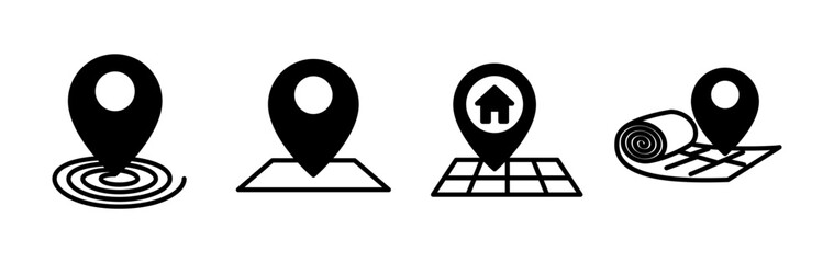 Address icon vector. location icon. address symbol. pin