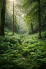 A beautiful green jungle ecology nature.