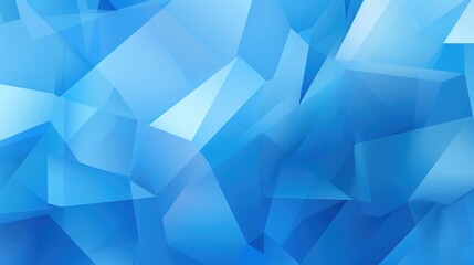 Obraz premium Abstract Blue Crystal Texture: A mesmerizing abstract background featuring an array of overlapping, crystalline shapes in shades of blue, evoking a sense of depth and ethereal beauty. 