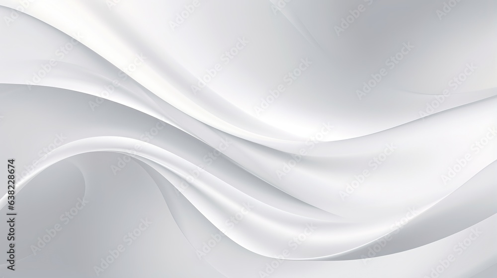 Poster white abstract background with internal texture of waves. the background of a wall. generative ai