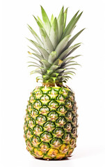Fototapeta premium Close up of a Pineapple on white background.