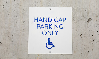 Symbolic blue and white wheelchair logo: Inclusive accessibility, equal rights, special needs,...