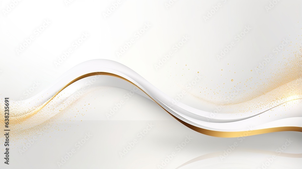 Aufkleber abstract background with waves. generative ai