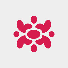 butterfly and man bubble style logo template vector design